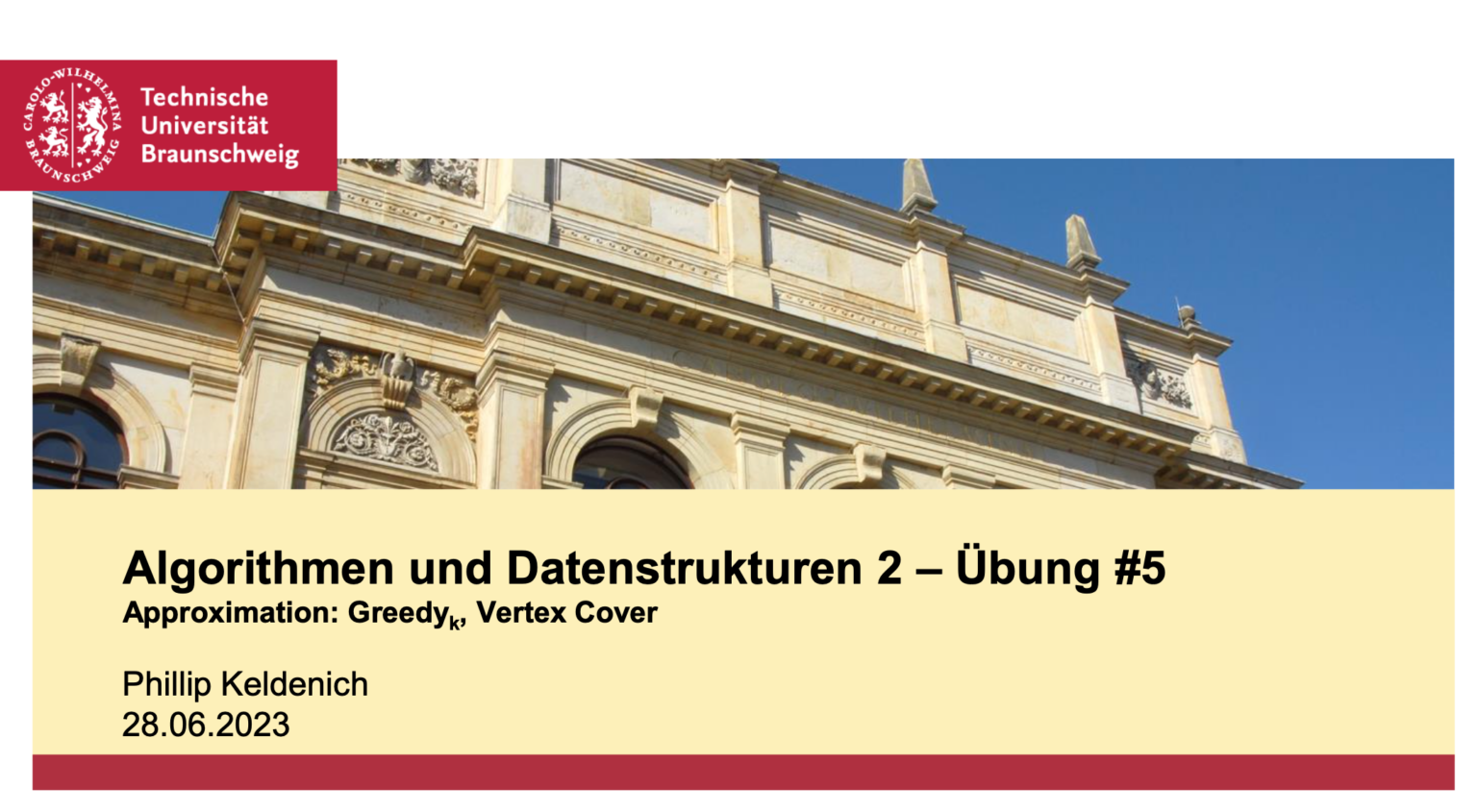 Algorithmen Und Datenstrukturen Tu Bs Algorithmen und Datenstrukturen 2 – Sommersemester 2023